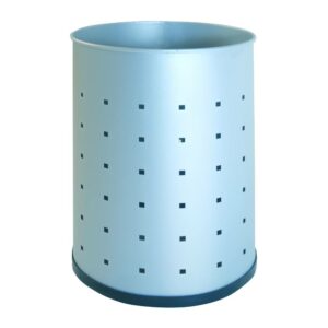 Papeleira metálica com perfuração