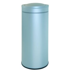 Papeleira metálica com perfuração