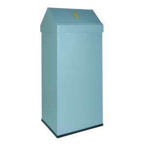 Papeleira metálica com topo basculante