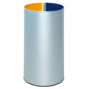 Papeleira metálica para reciclagem