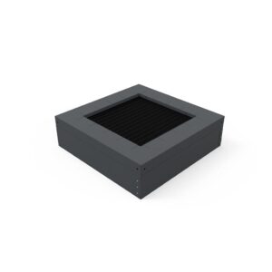 TRAMPOLIM QUADRADO C/1500X1500MM P/EMBUTIR NO SOLO C/CAIXA METALICA