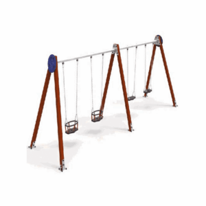 BALOICO ZEA DUPLO C/2 CADEIRAS BEBE + 2 ASSENTOS FORTO C/PRUMOS MADEIRA