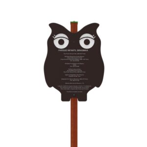 PAINEL INFORMATIVO MOCHO 670X900X8MM EM HPL S/PRUMO