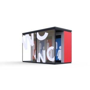 PRE FABRICADO GOLD C/ESTRUTURA ACO LACADO + HPL + VIDRO C/4800X2400X2850MM